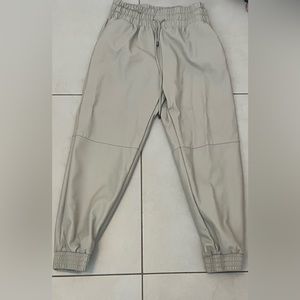 Leather Joggers